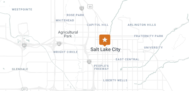 Map of Salt Lake City office location