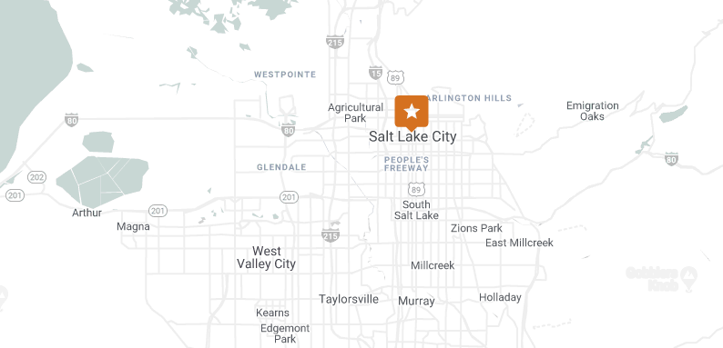 Map of Salt Lake City office location